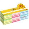Samolepiace bločky v kocke Post-it,76 mm x 76 mm, 450 lístkov v bločku, 6 bločkov v balení